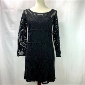 Express Black Lace Mini Dress